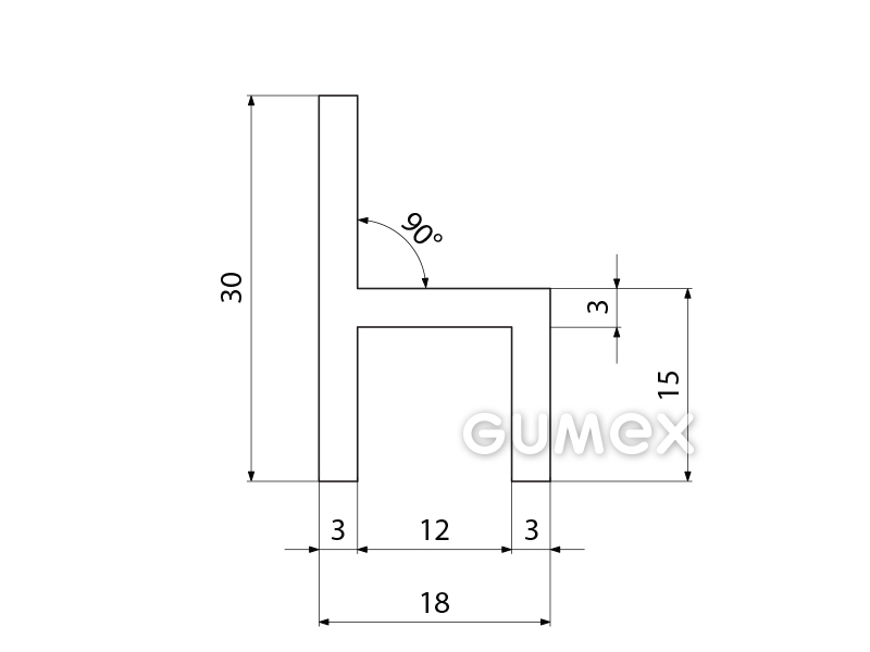 SILIKONPROFILE H-FORM